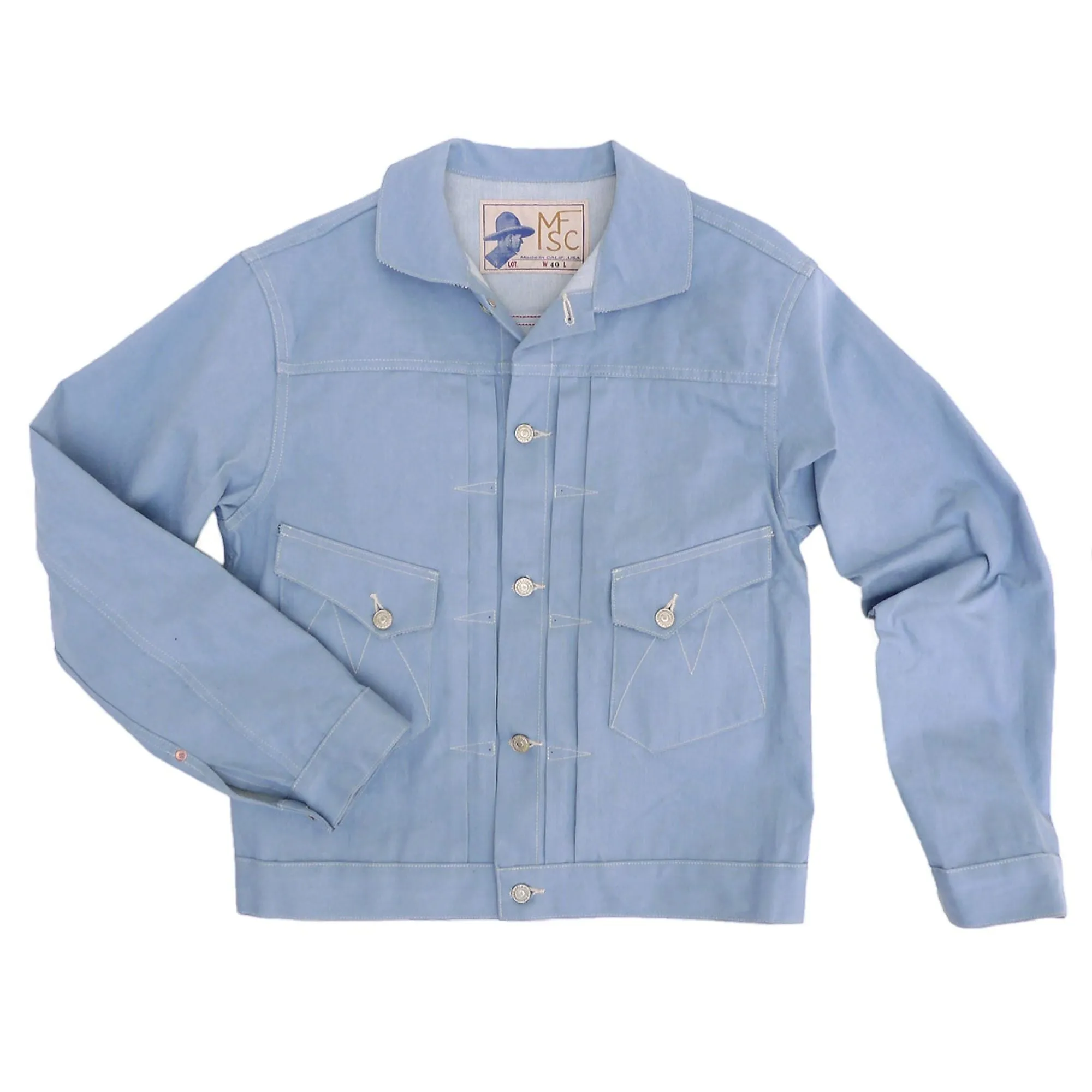 Ranch Blouse - ICE-BLU Denim Lightweight insulation Collar Stabilization System