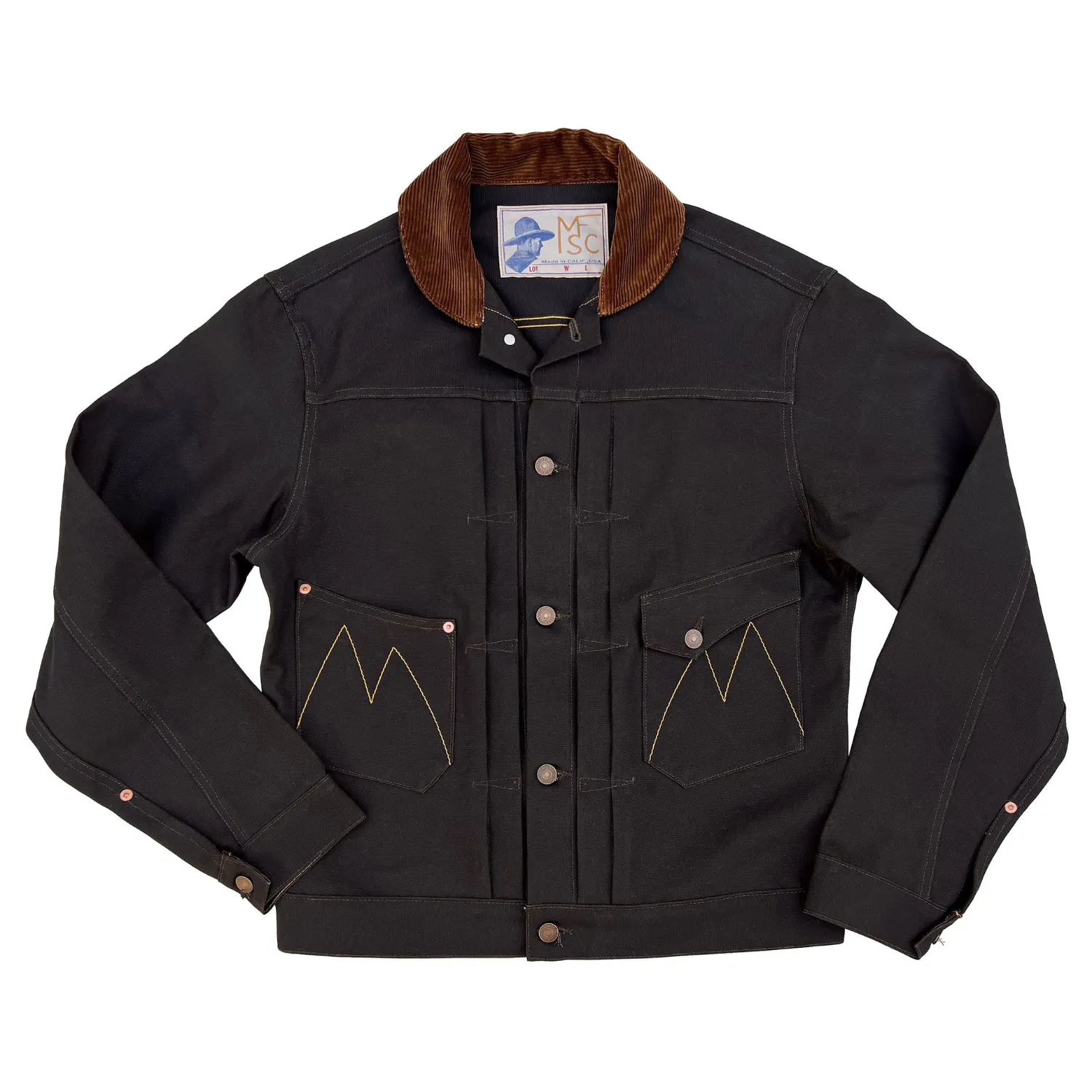 Ranch Blouse - "Frontier Duck Canvas" - Dark Brown - Last One Top Guard WeatherproofZipper