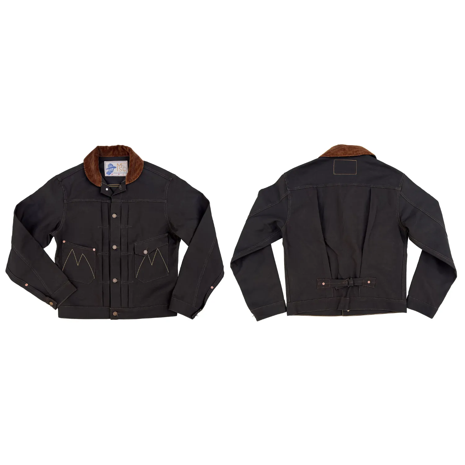 Heavy Duty Buckle Ranch Blouse - "Frontier Duck Canvas" - Dark Brown - Last One