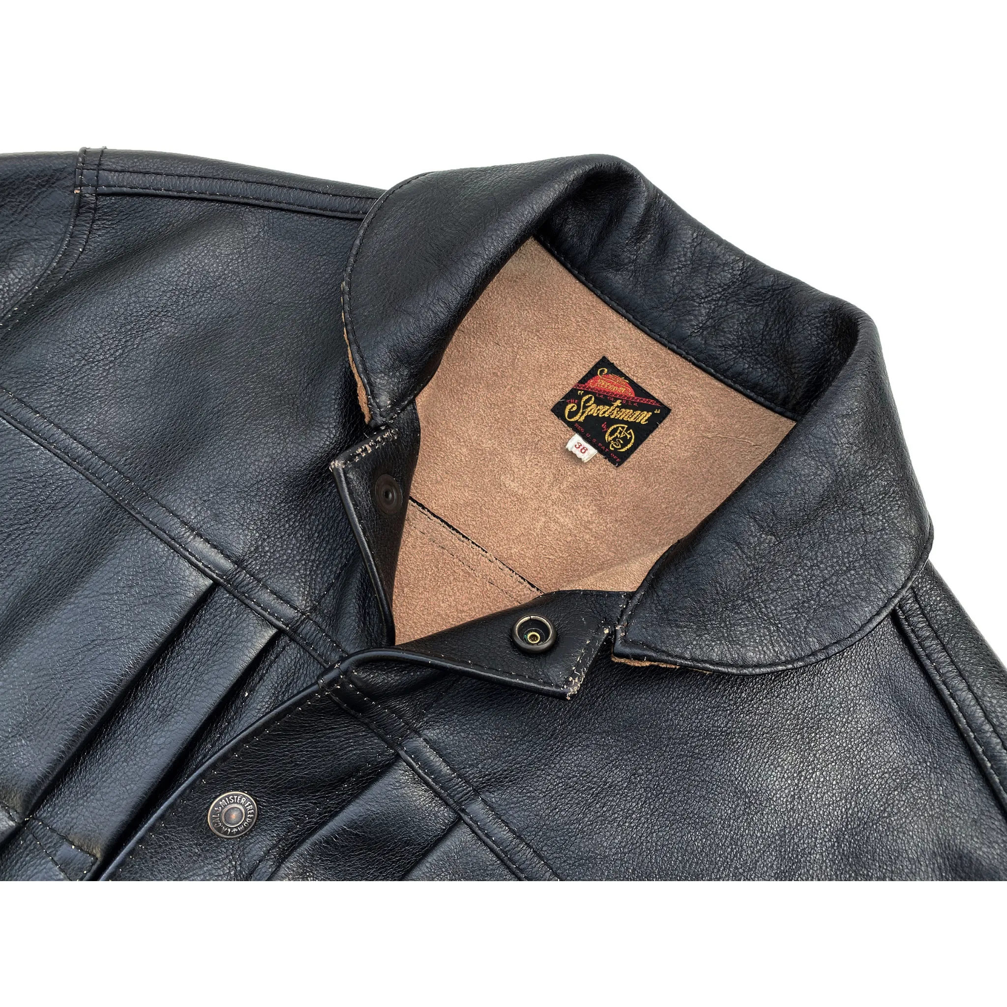 Weather Proof Day Hike Style Ranch Blouse "Ringo" - Black Veg-Tan Leather