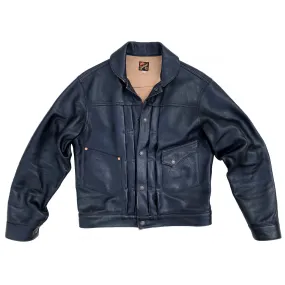 Ranch Blouse "Ringo" - Black Veg-Tan Leather Thermal Regulating Hoodie Travel Functional Wear