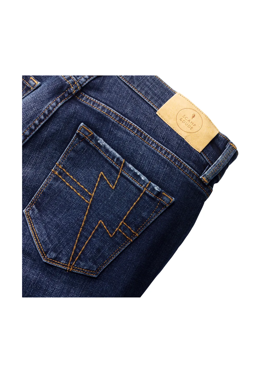 Urban Style Dark Indigo Girlfriend Jeans