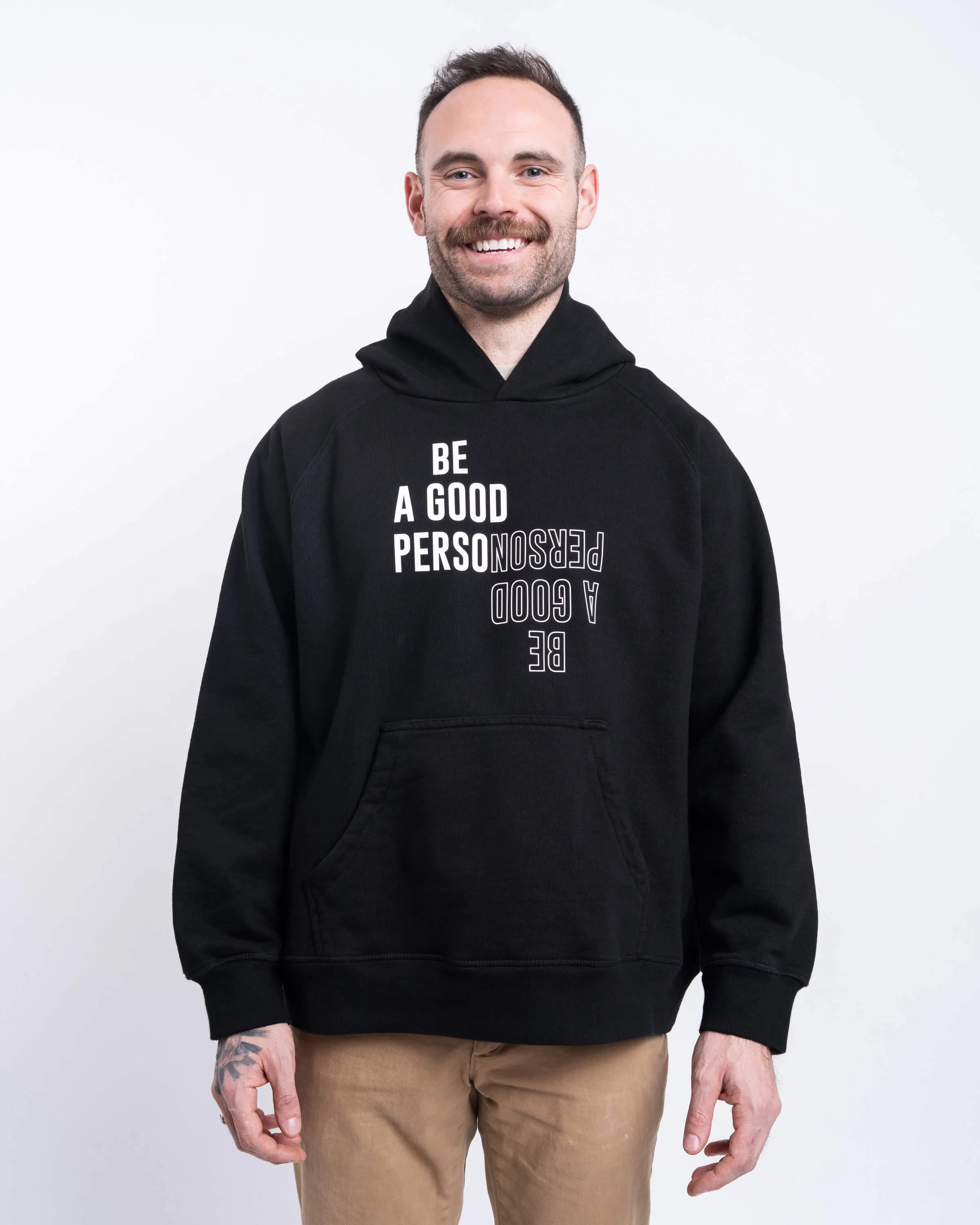 Reflection Heavyweight Hoodie - Black Durable Reinforced Hood windproof lining