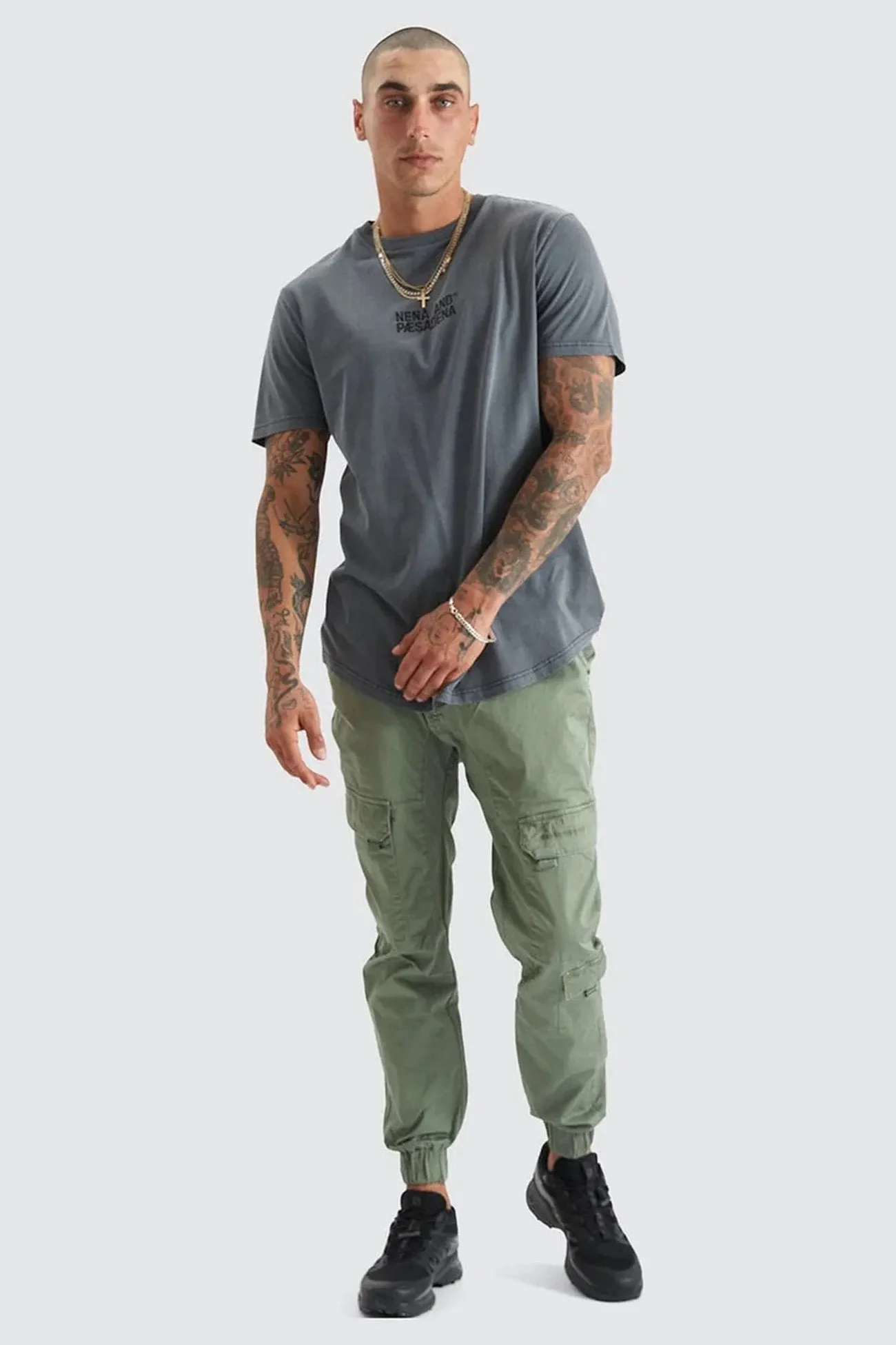Comfort for All RecycledMaterial F100 Cargo Jogger Khaki