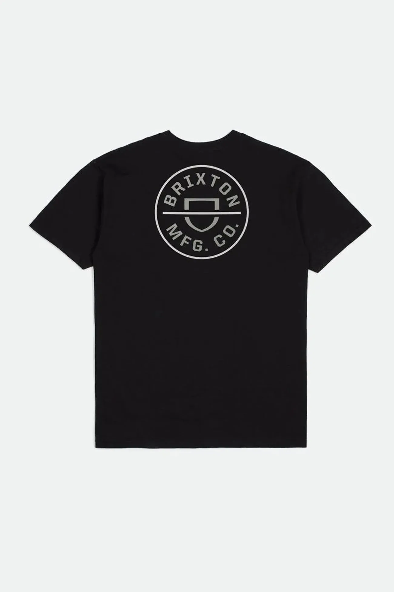 BreathableFabric Crest II Short Sleeve Standard Tee Black Dark Sage Warm Grey