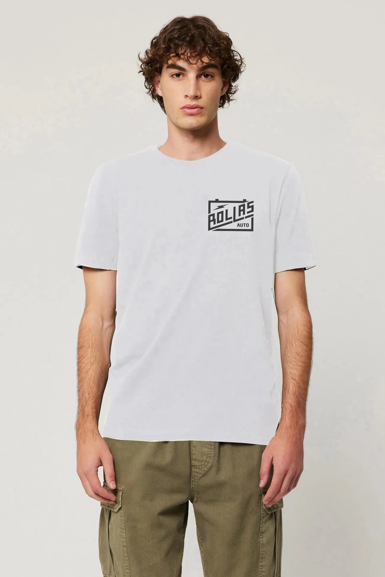 Tactile Soft Texture MultiPanelConstruction Reg Auto Co Tee Vintage White