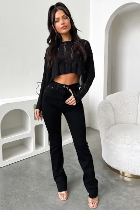 Non Binding Cuffs Timeless Wear Reid Denim Jeans - Black