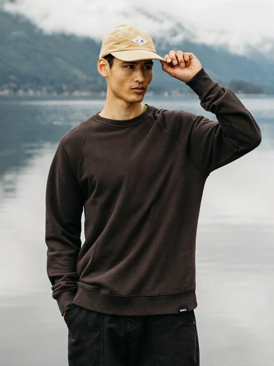 Fashionable Look Double Layered Fabric FINISTERRE COHO SWEATSHIRT - BURNT UMBRE