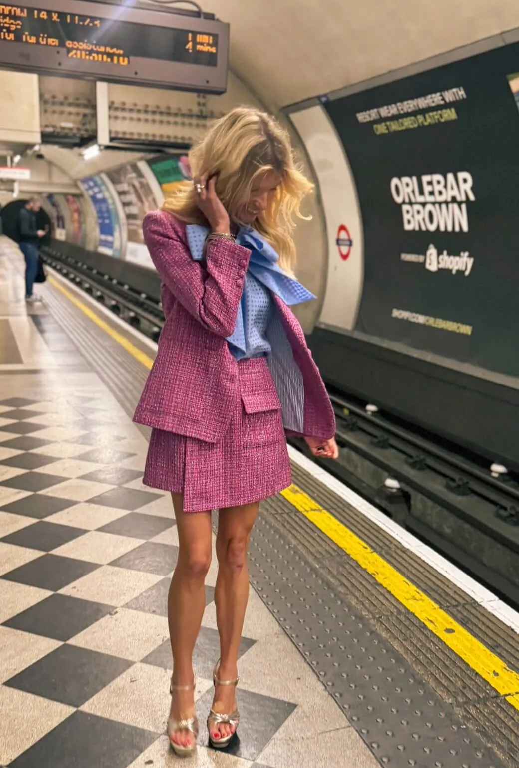 Mark Style Cold Days The Classic Blazer - Pink Tweed