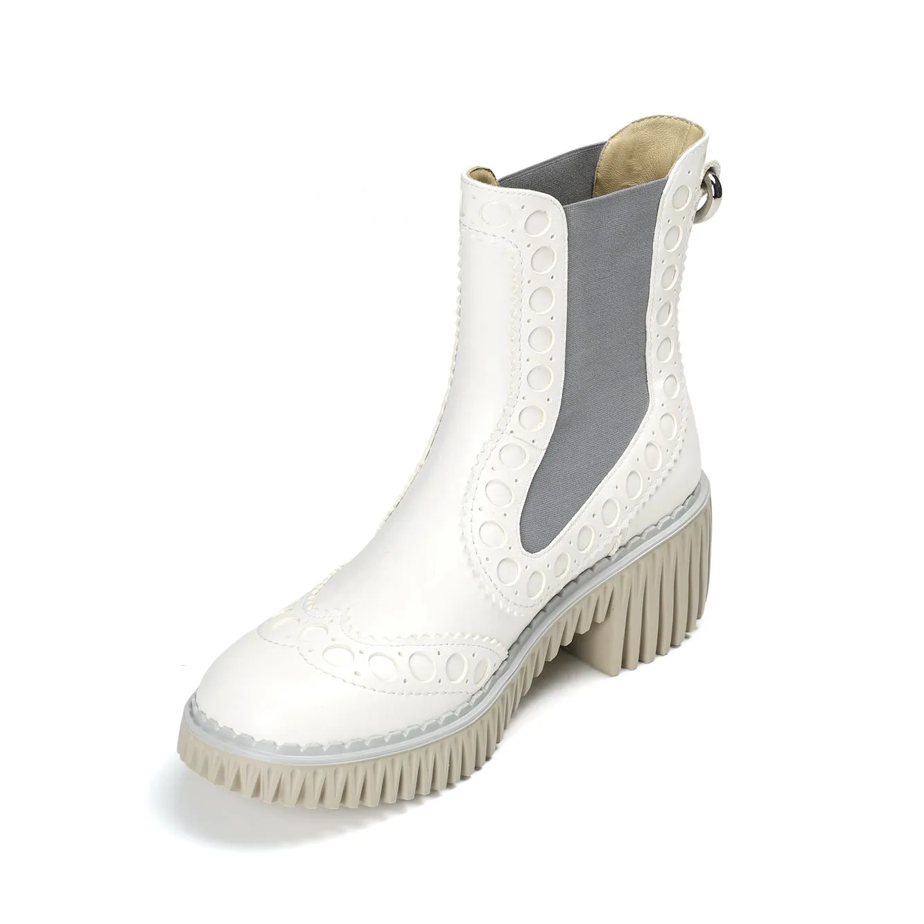 High-Quality Leather Seamless Comfort All Day Worker PLITA CILO WHITE