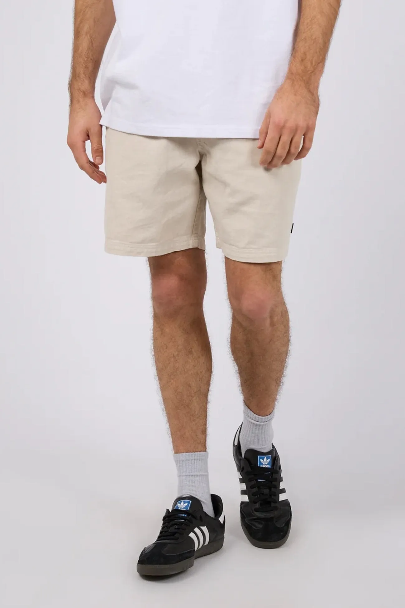 SeamlessPocketDesign Hemp Elastic Waist Short Natural