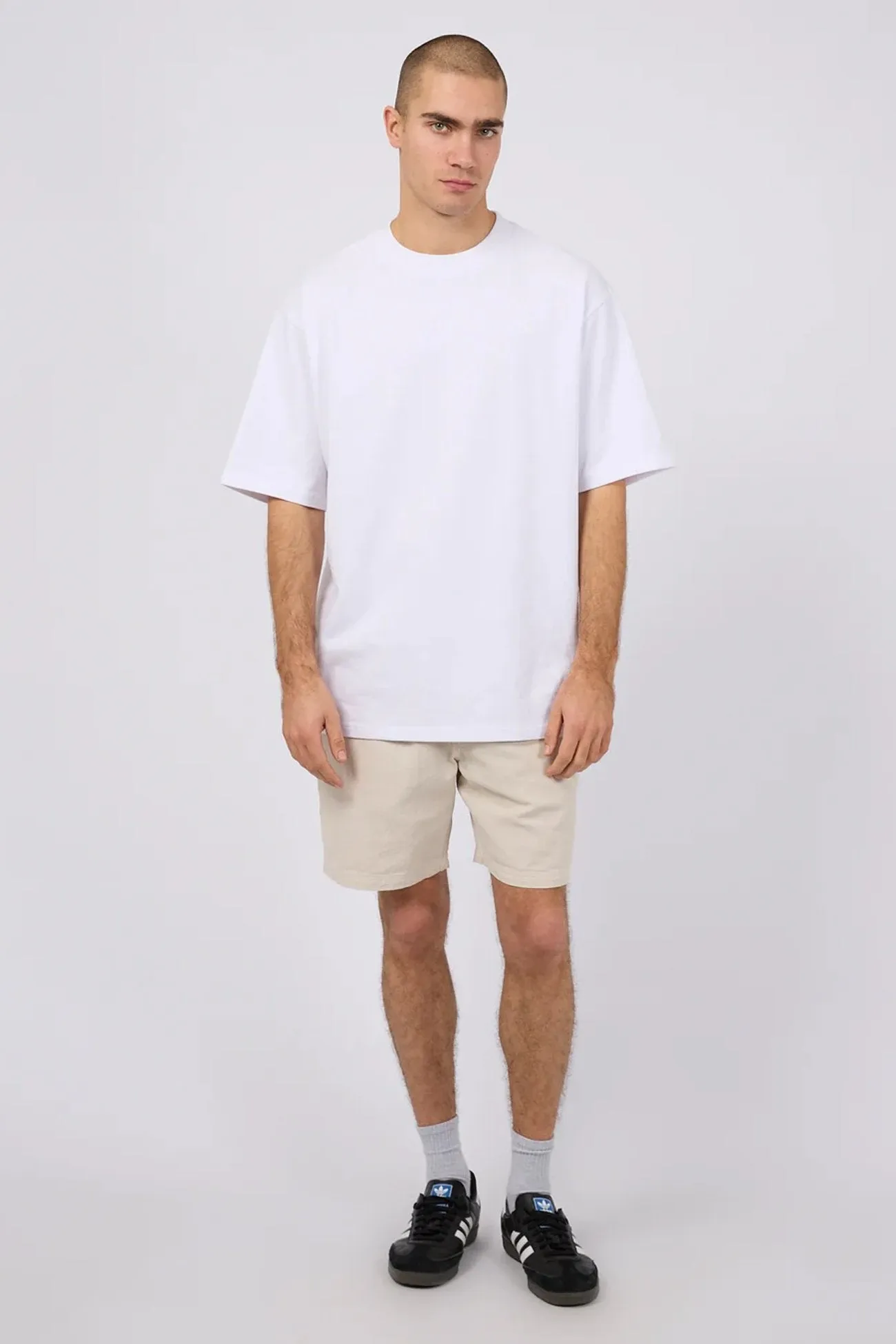 Hemp Elastic Waist Short Natural ripstop fabric