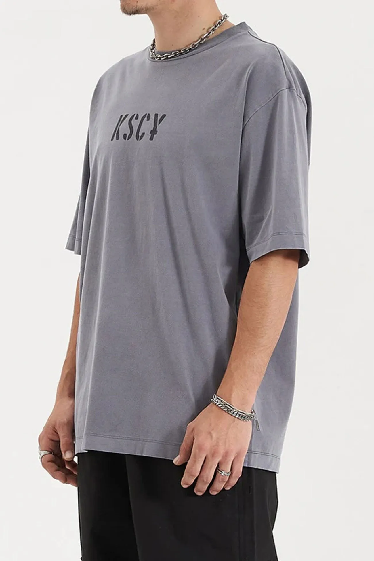 AntiSlipGrip Schism Heavy Oversized Tee Pigment Steel