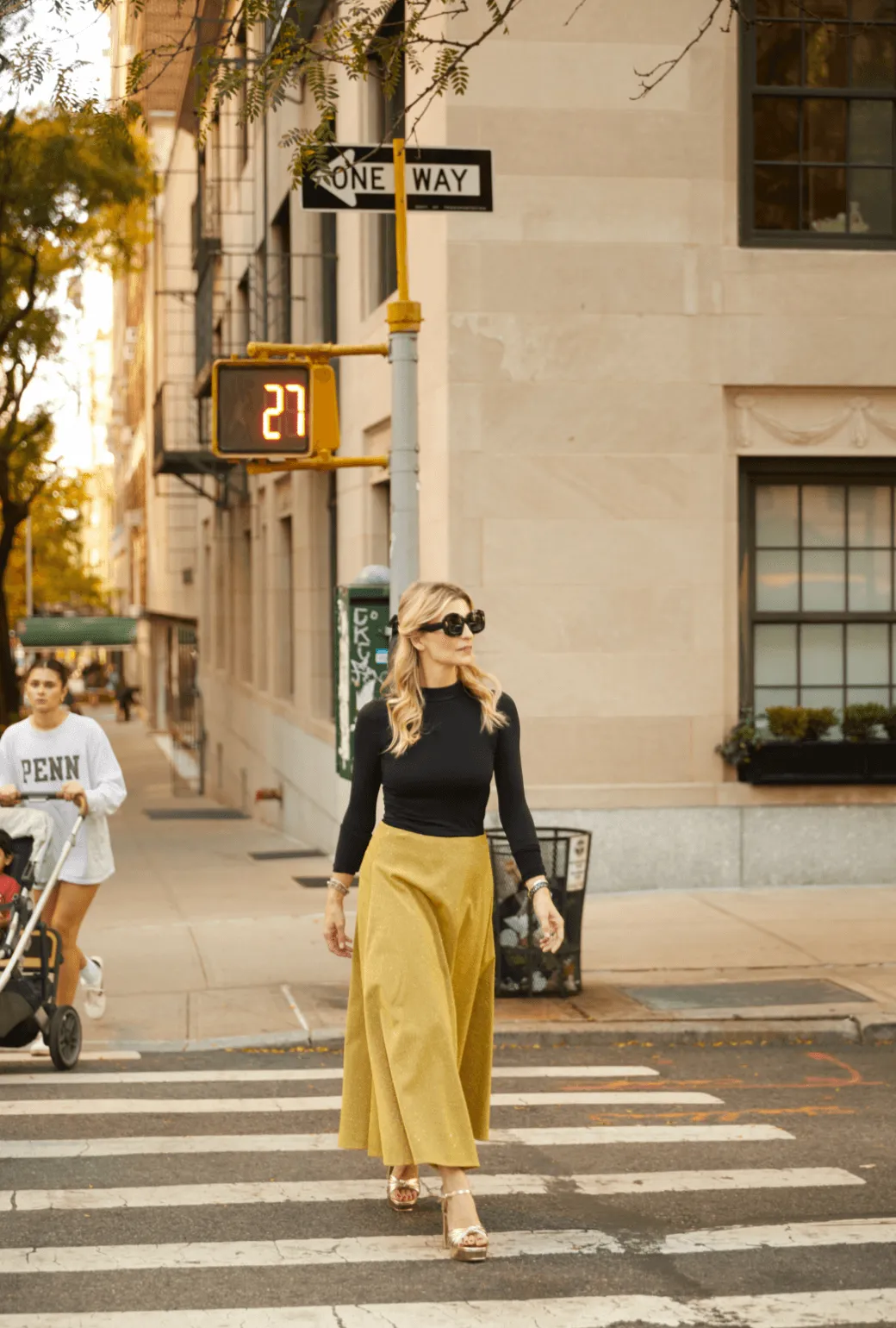 The Laura Skirt - Gold Sparkle EcoFriendlyMaterial All-Purpose Comfort