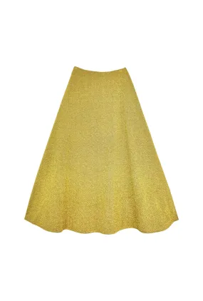 The Laura Skirt - Gold Sparkle Flexible Cut Light Fabric