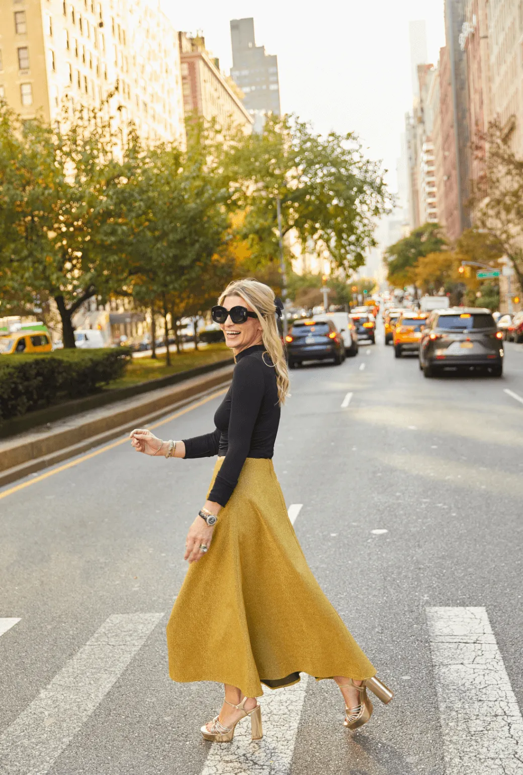 The Laura Skirt - Gold Sparkle Core Style