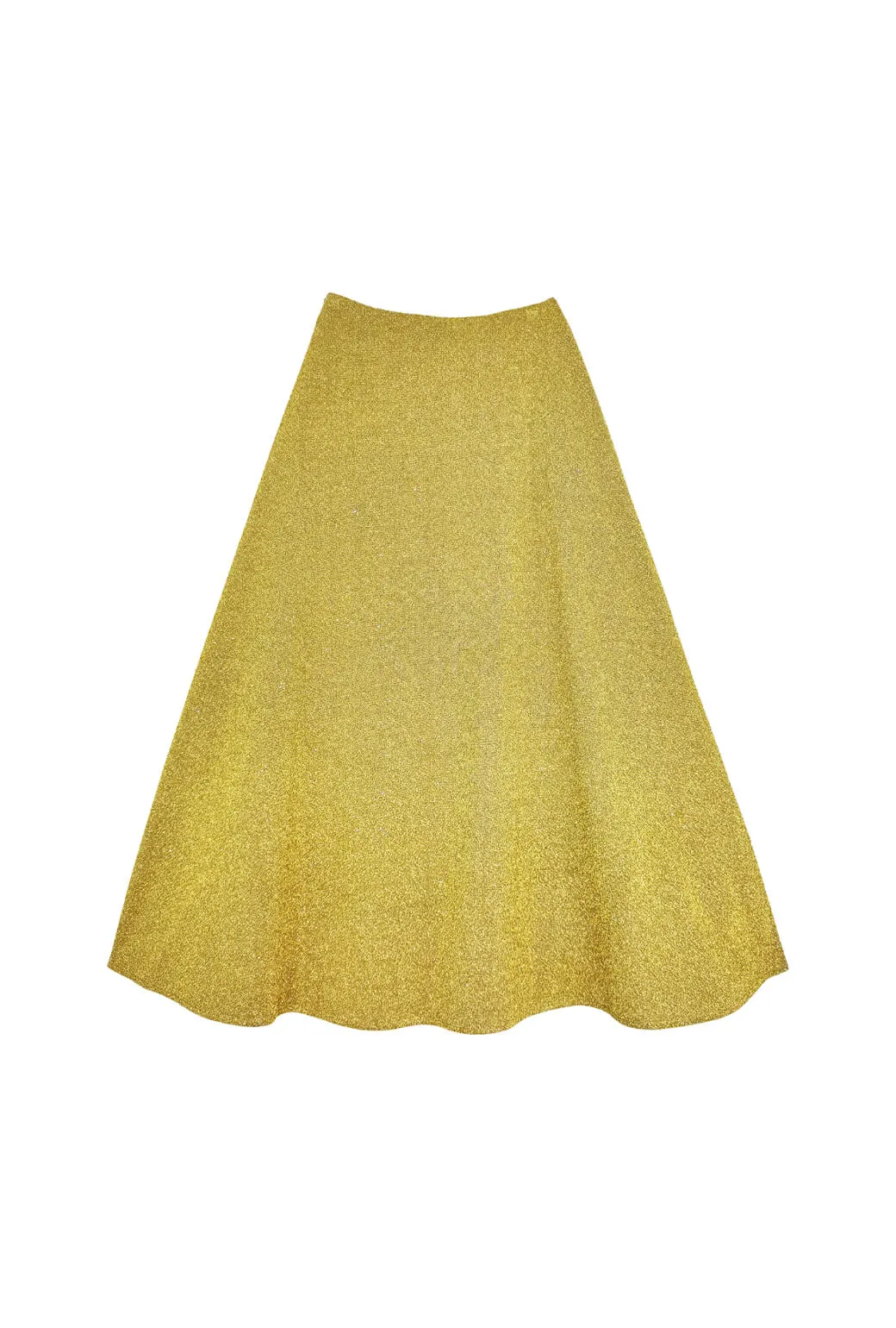 The Laura Skirt - Gold Sparkle Flexible Cut Light Fabric