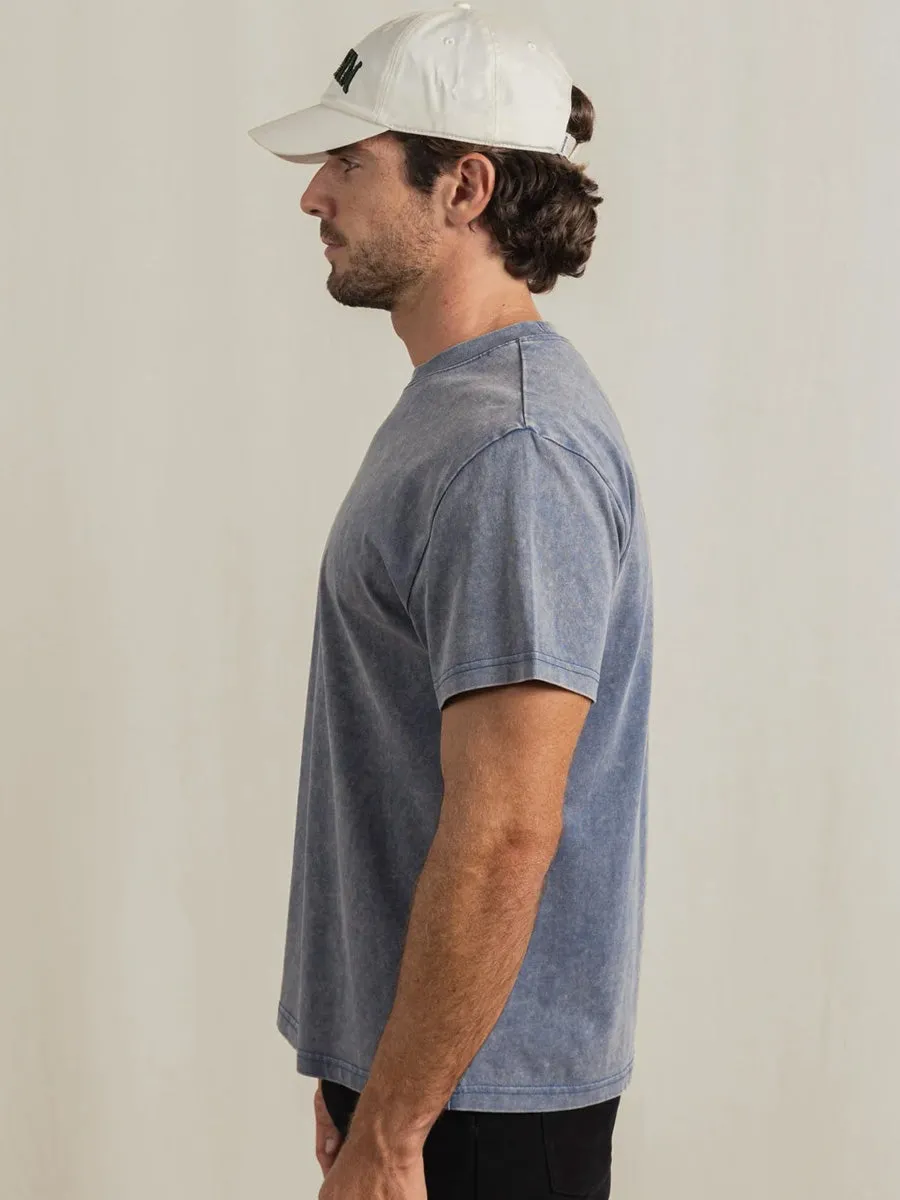sporty wear Reinforced Seam Technique RHYTHM AWAKE BAND T-SHIRT - INDIGO