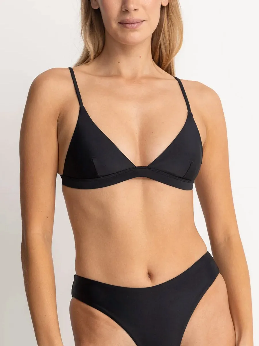 RHYTHM CLASSIC BRALETTE TOP - BLACK No Iron Fabric
