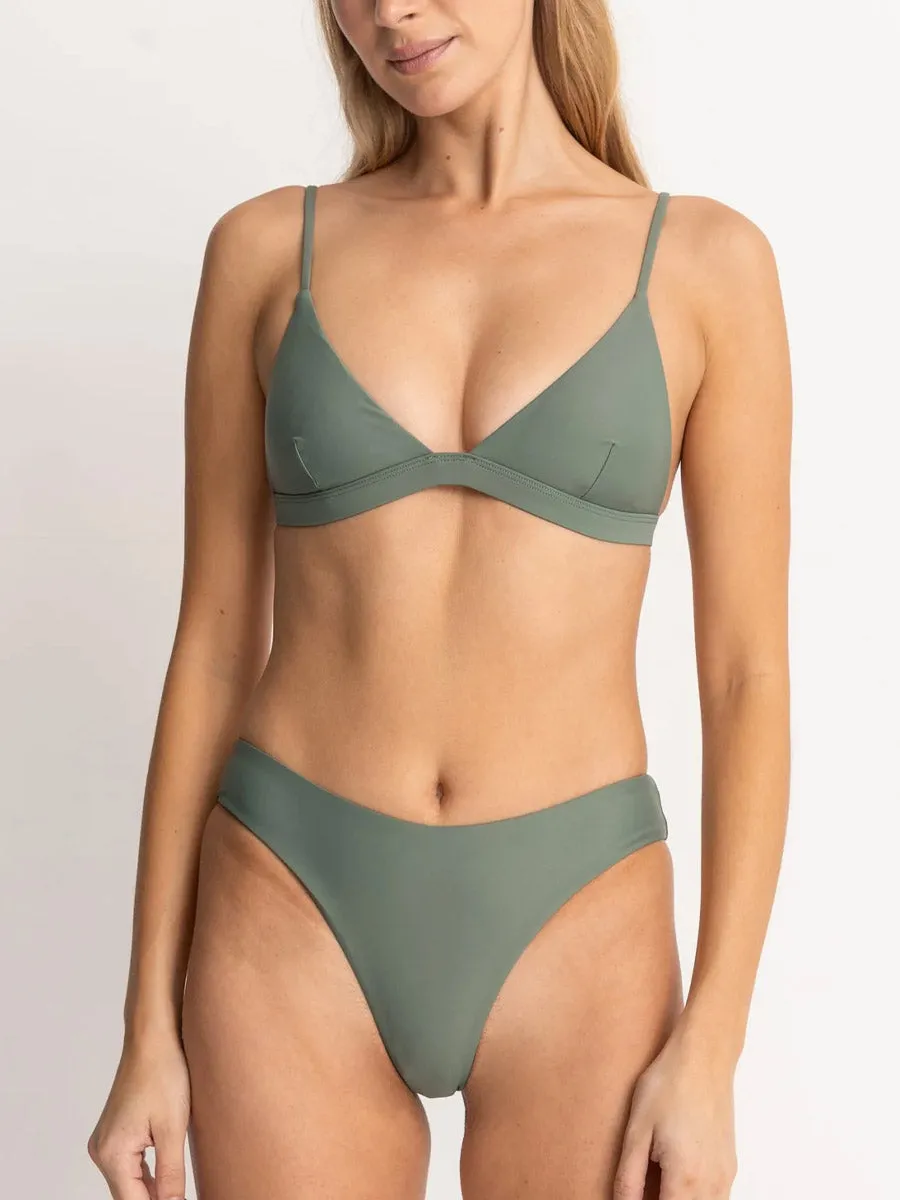RHYTHM CLASSIC BRALETTE TOP - OLIVE DoubleStitching