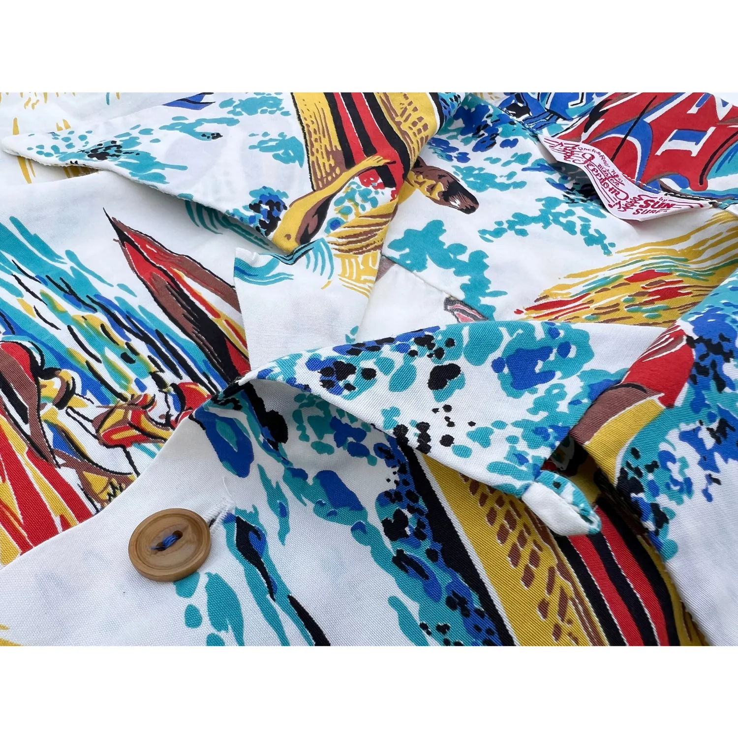 Flexible Knit Trendsetting Rock 'n' Roll Shirt "Action Packed" Type II - White