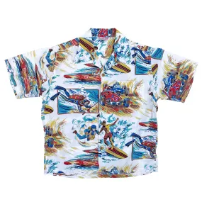Pocket Detailing Rock 'n' Roll Shirt "Action Packed" Type II - White