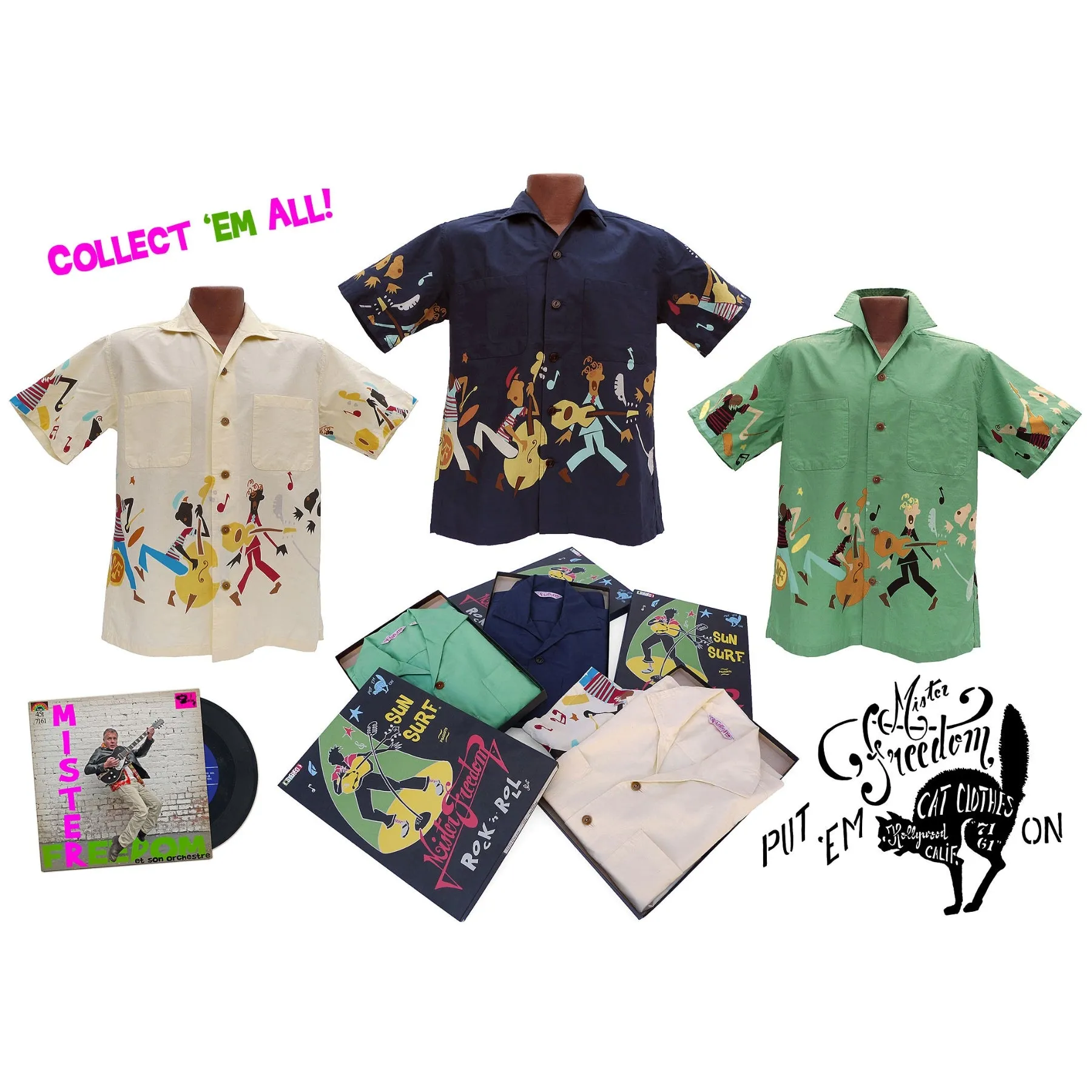Warm Layers Rock 'n' Roll Shirt "Rocket 88" - Mint
