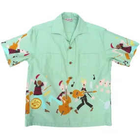 Rock 'n' Roll Shirt "Rocket 88" - Mint Low Profile Pocket Design