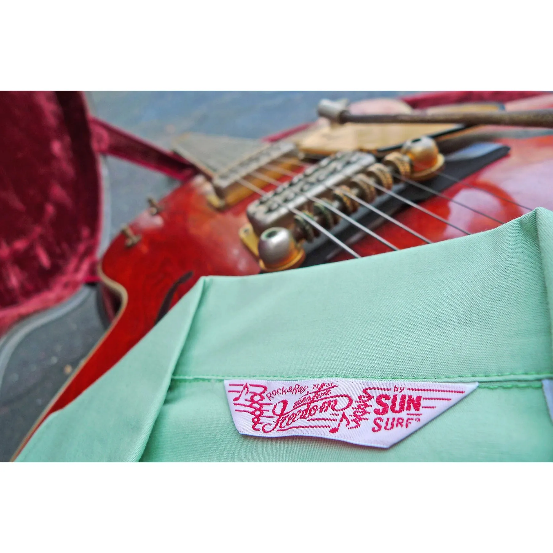 Rock 'n' Roll Shirt "Rocket 88" - Mint Lightweight Comfort Plus Size Fit