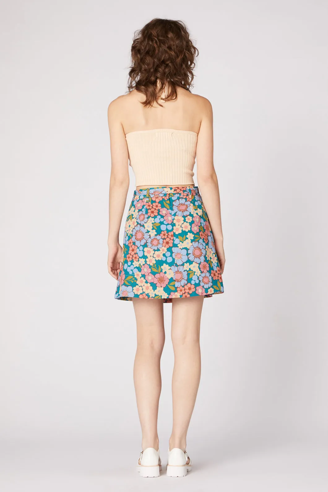 Romantic Floral Skirt Stay Comfortable