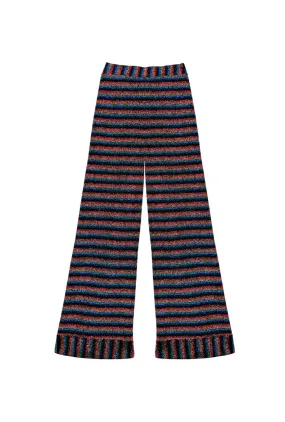 Poolside Flat Front Trousers  - Rainbow Shimmer Sweat Wicking Lining