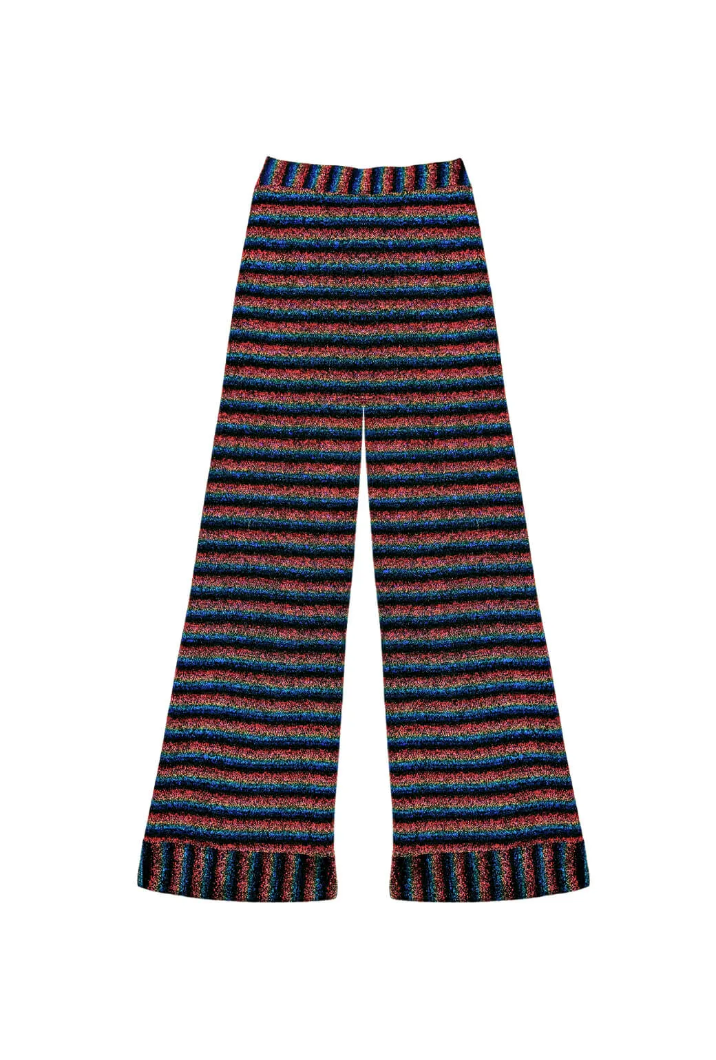 Poolside Flat Front Trousers  - Rainbow Shimmer Sweat Wicking Lining