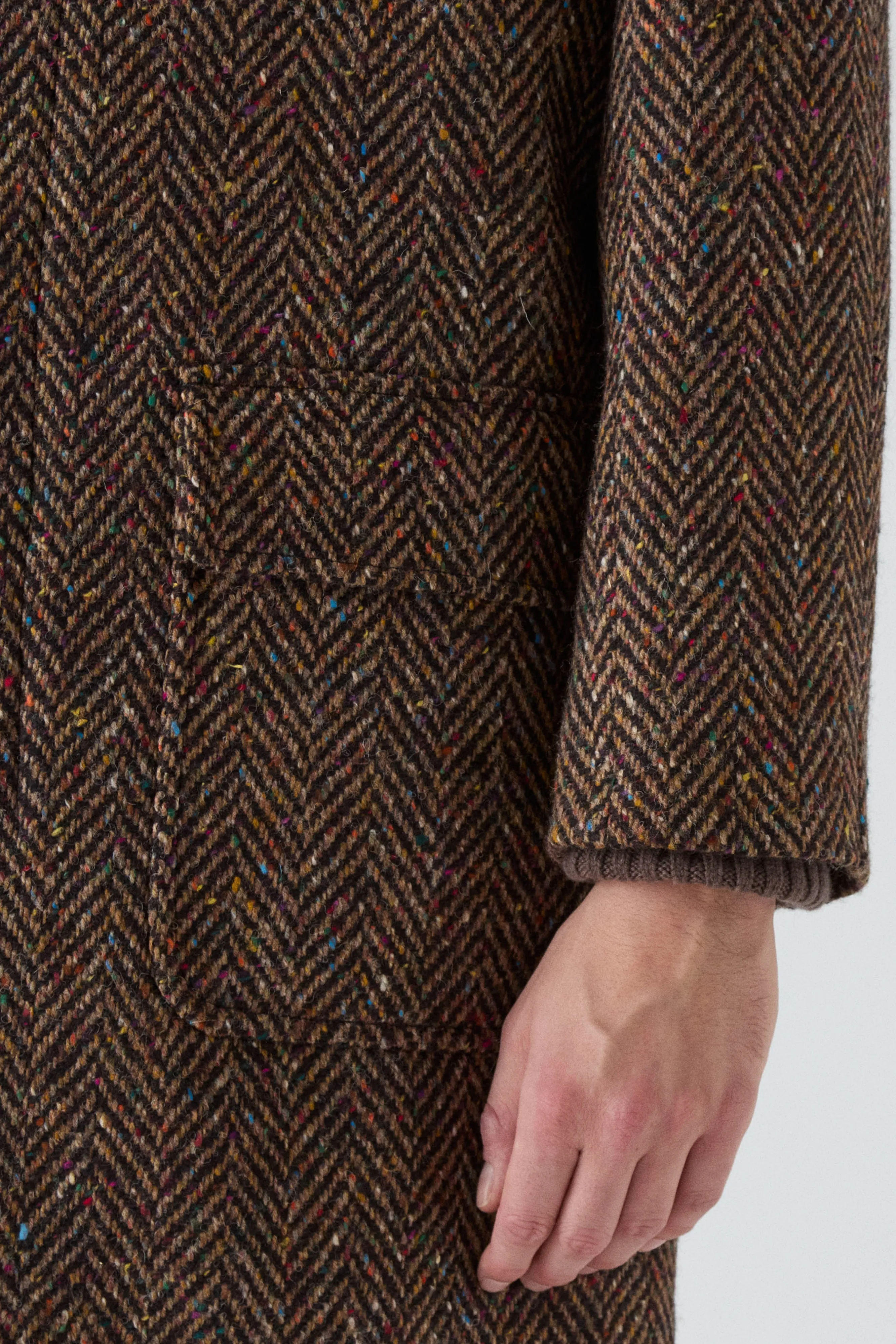 All Season Nelson Tweed Raglan Coat - Brown