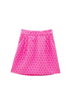 Run for the Roses Maggie Mini Skirt - Pink Damask Modern Comfort