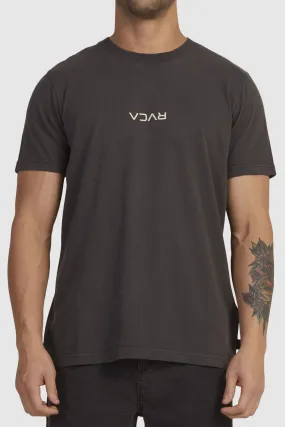 UV protection layer RVCA Mini Flipped Short Sleeve Tee Washed Black