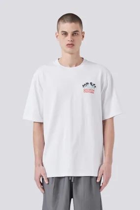 Hidden Pocket Design Safari Tee White
