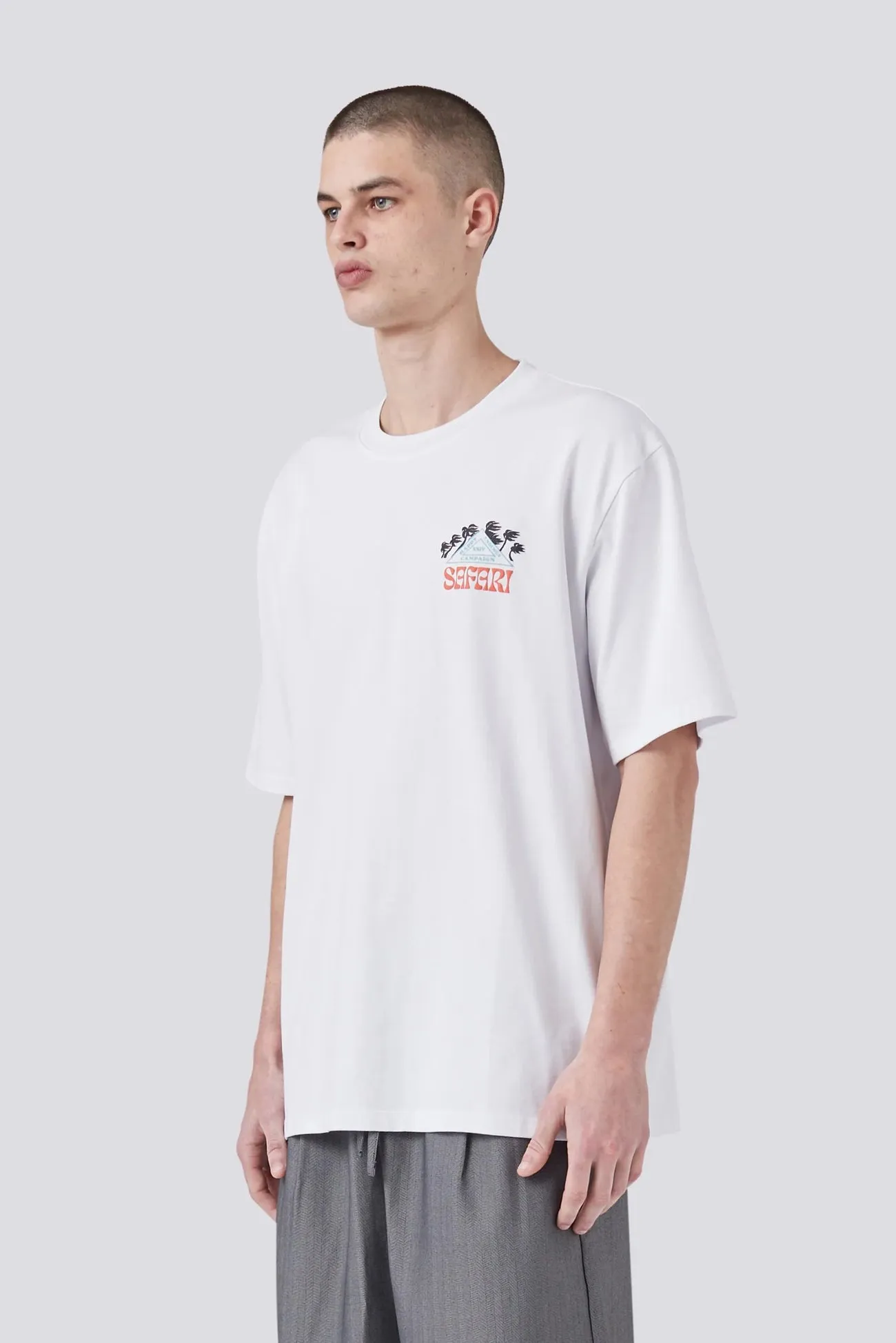 Safari Tee White AntiPillingSurface Seamless construction