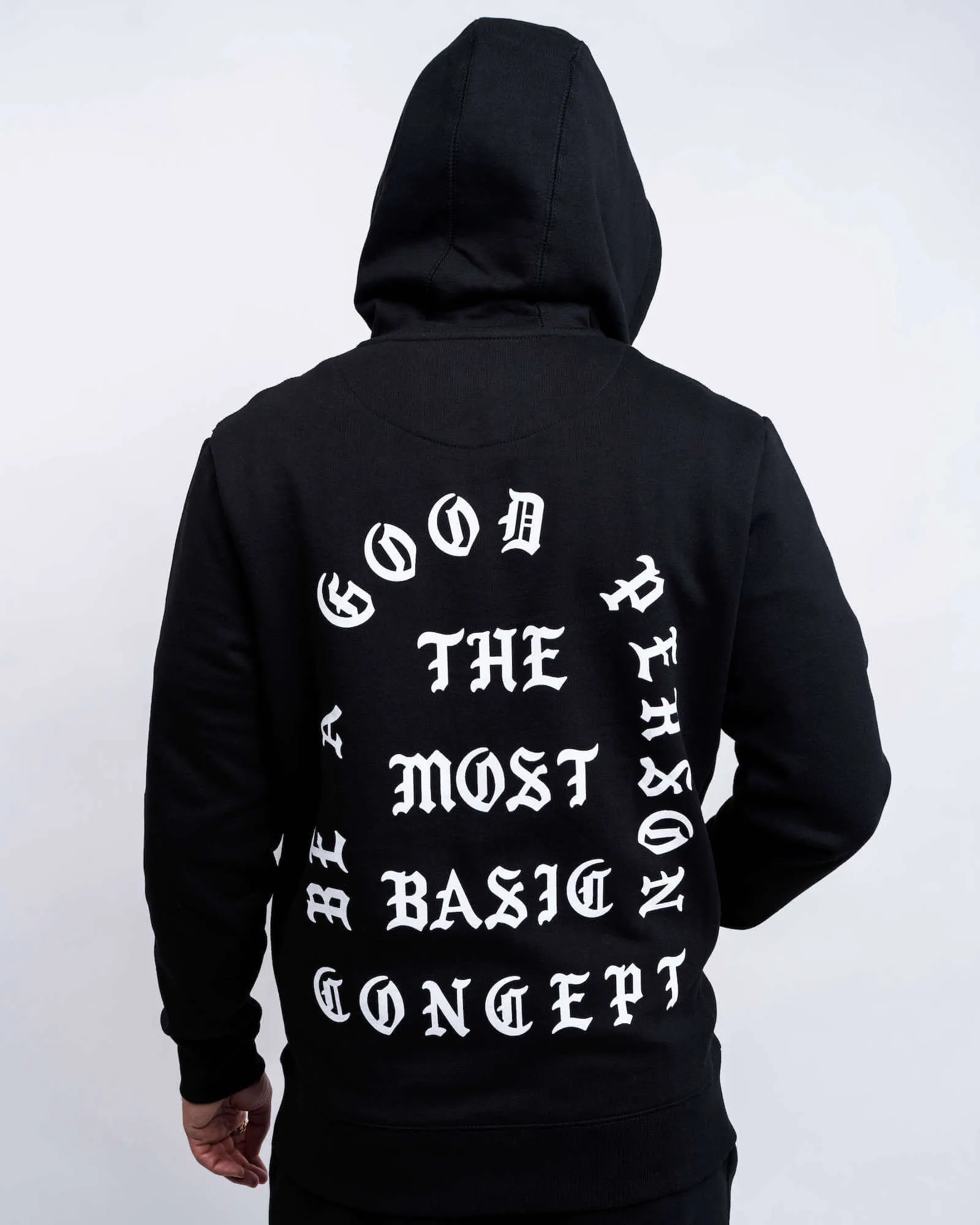 Saint Script Zip Up - Black All Season Wear All Purpose Wear