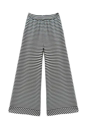 Durable Hemming SAMPLE - BURU x Val Wide Leg Knit Trouser - Stripe Knit