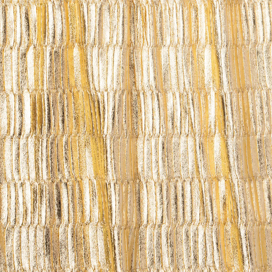 SAMPLE - Pleated Skirt - Gold Built-in shorts Rubberized Hem