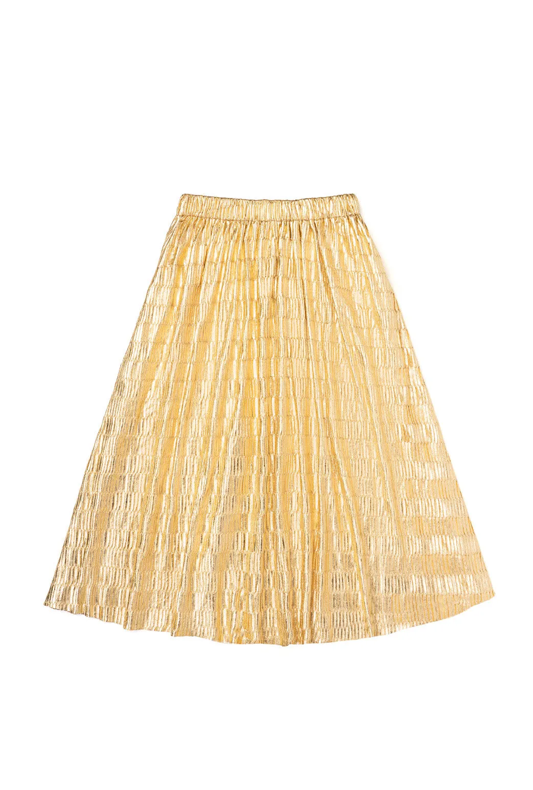Quick Dry Technology ElasticWaist SAMPLE - Pleated Skirt - Gold