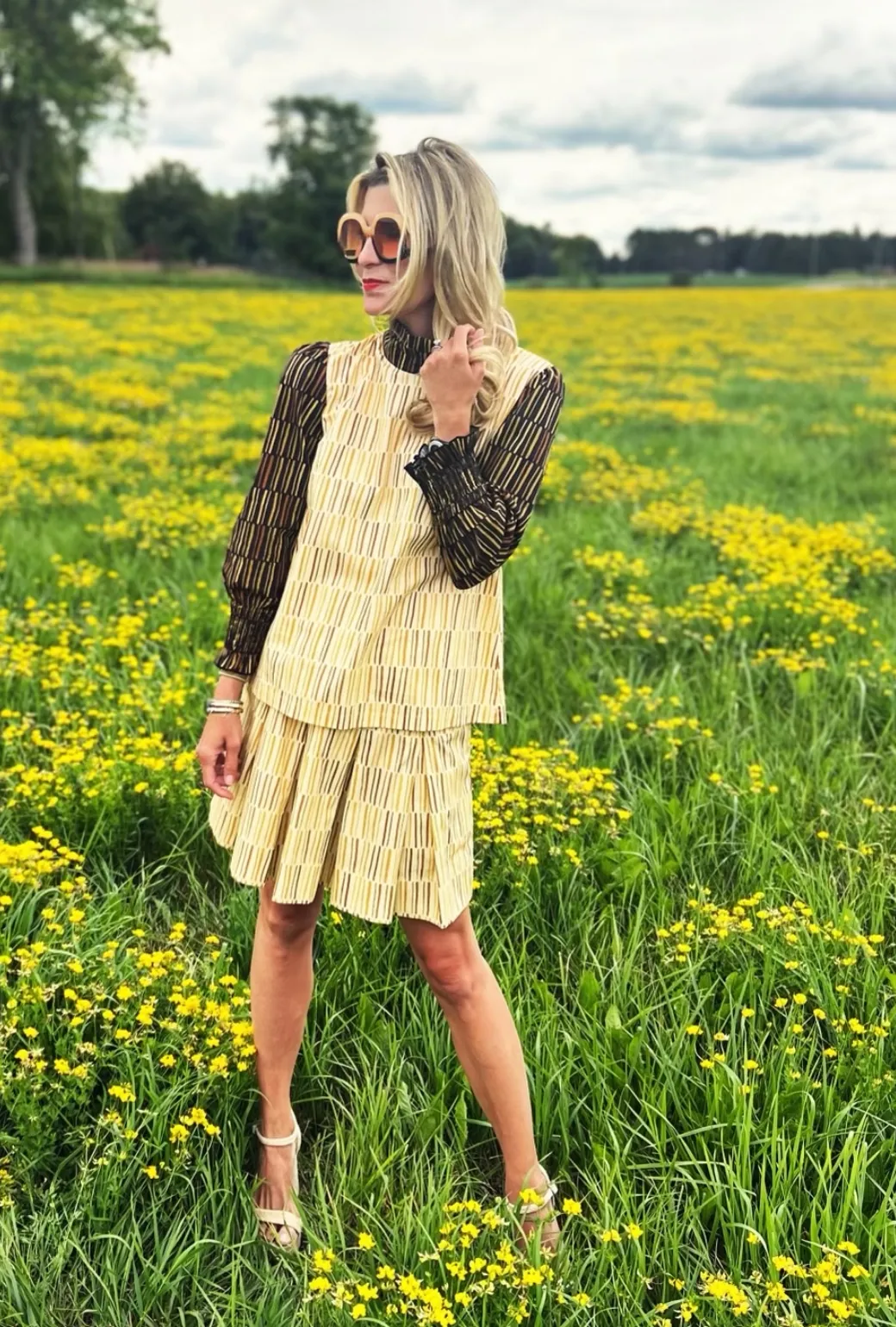 Fashion Staple SAMPLE - Smocked MINI Skirt - Matchstick