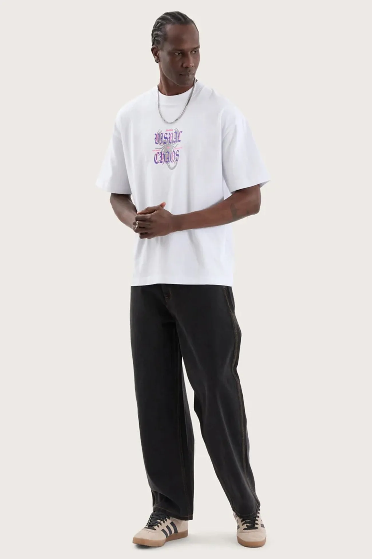 Scorpio Street Tee Optical White Airy Mesh Lining