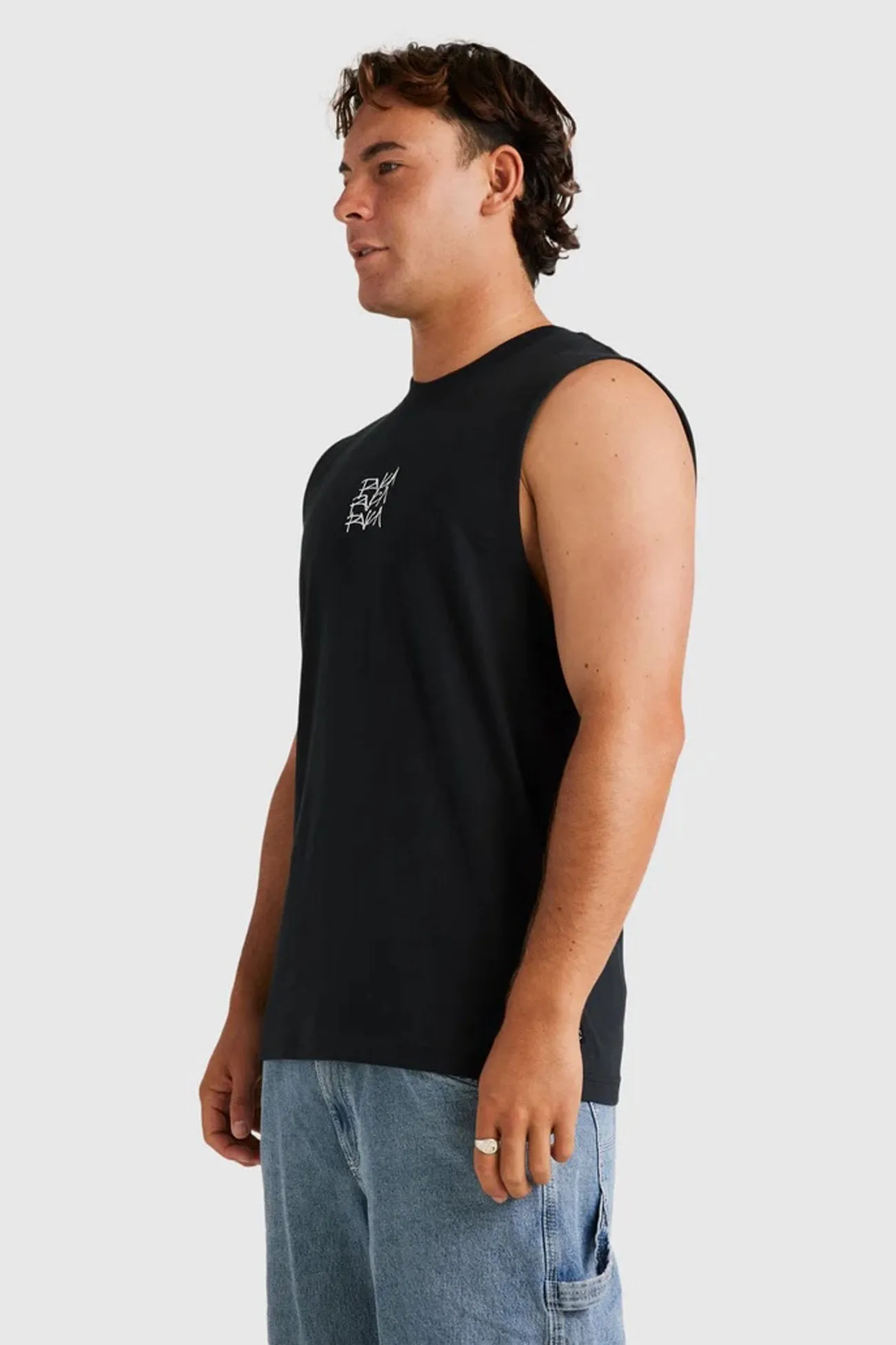 Scrawls Muscle Black MidweightJersey
