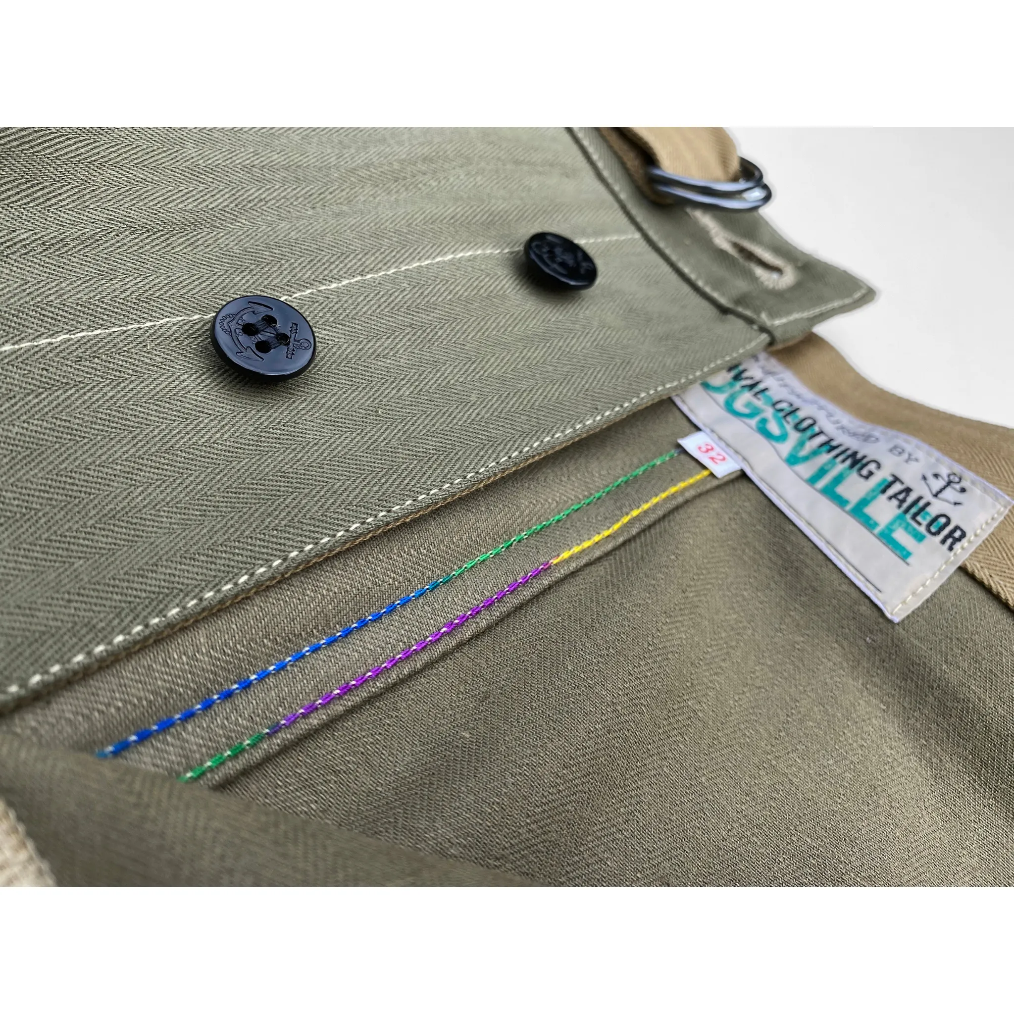 Scuba Trunks - OD/Khaki HBT Sport Motion