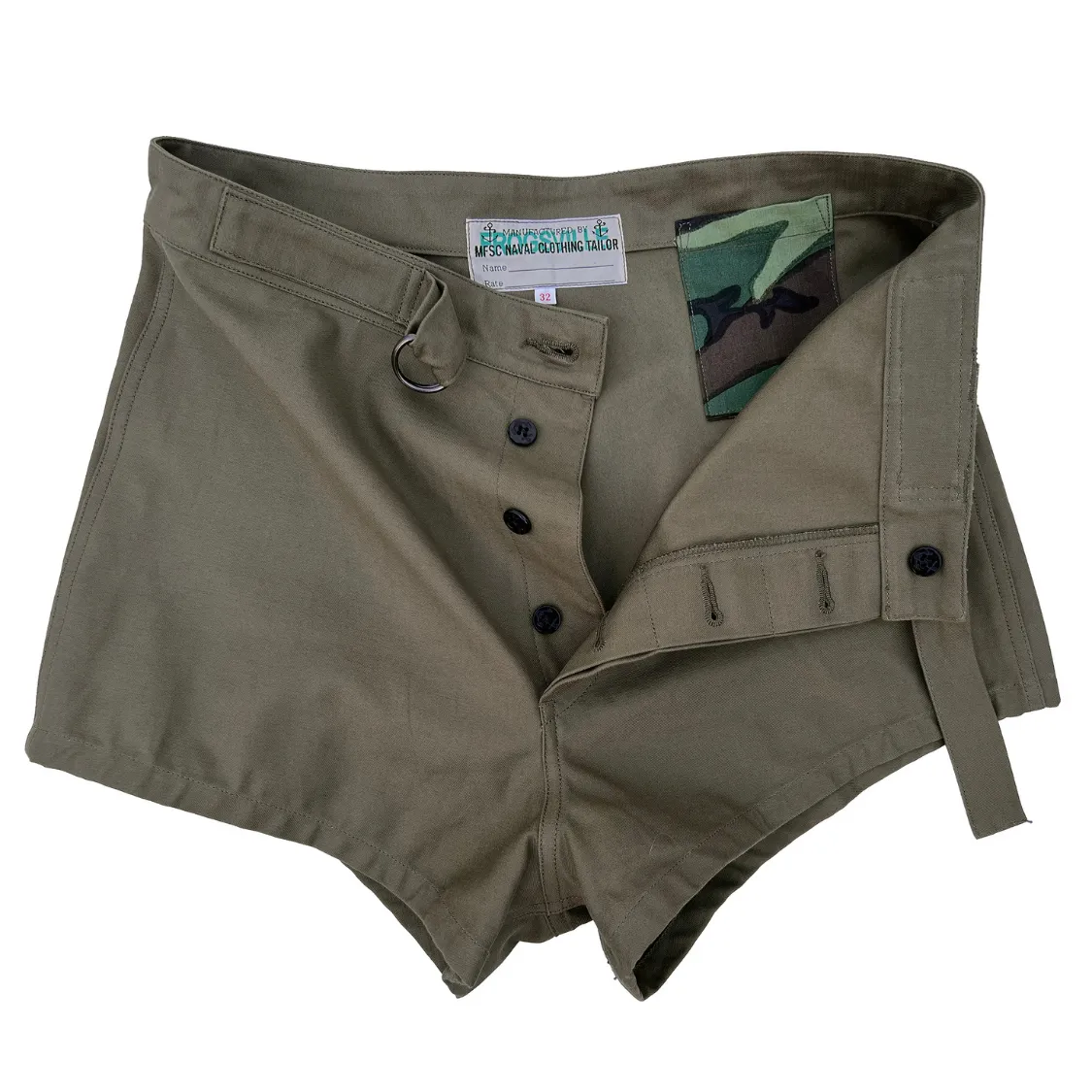 One-of-a-kind Athletic Look Scuba Trunks - OG Cotton Sateen