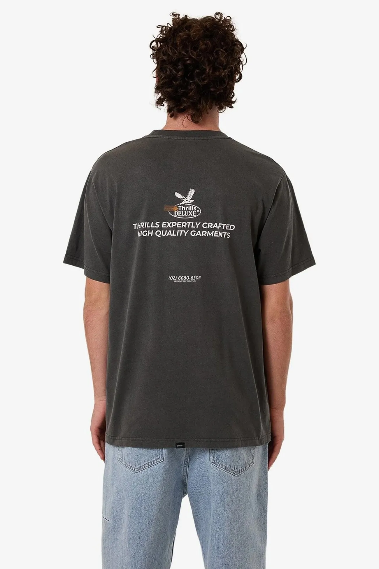 hypoallergenic material MultiPanel Design Deluxe Merch Fit Tee Merch Black