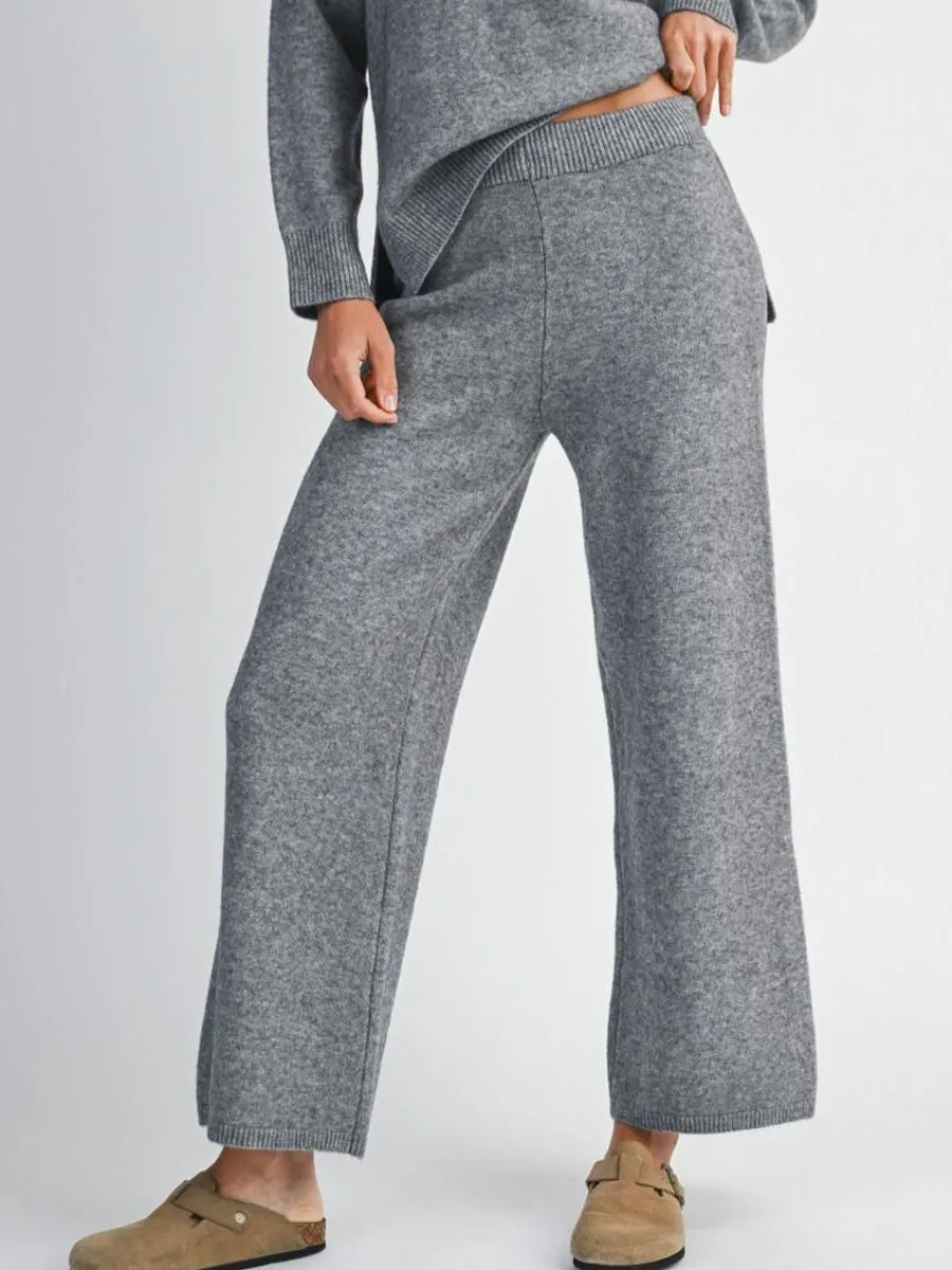 LOOSE FIT KNIT PANT - CHARCOAL Breath Friendly Eco Friendly Dye