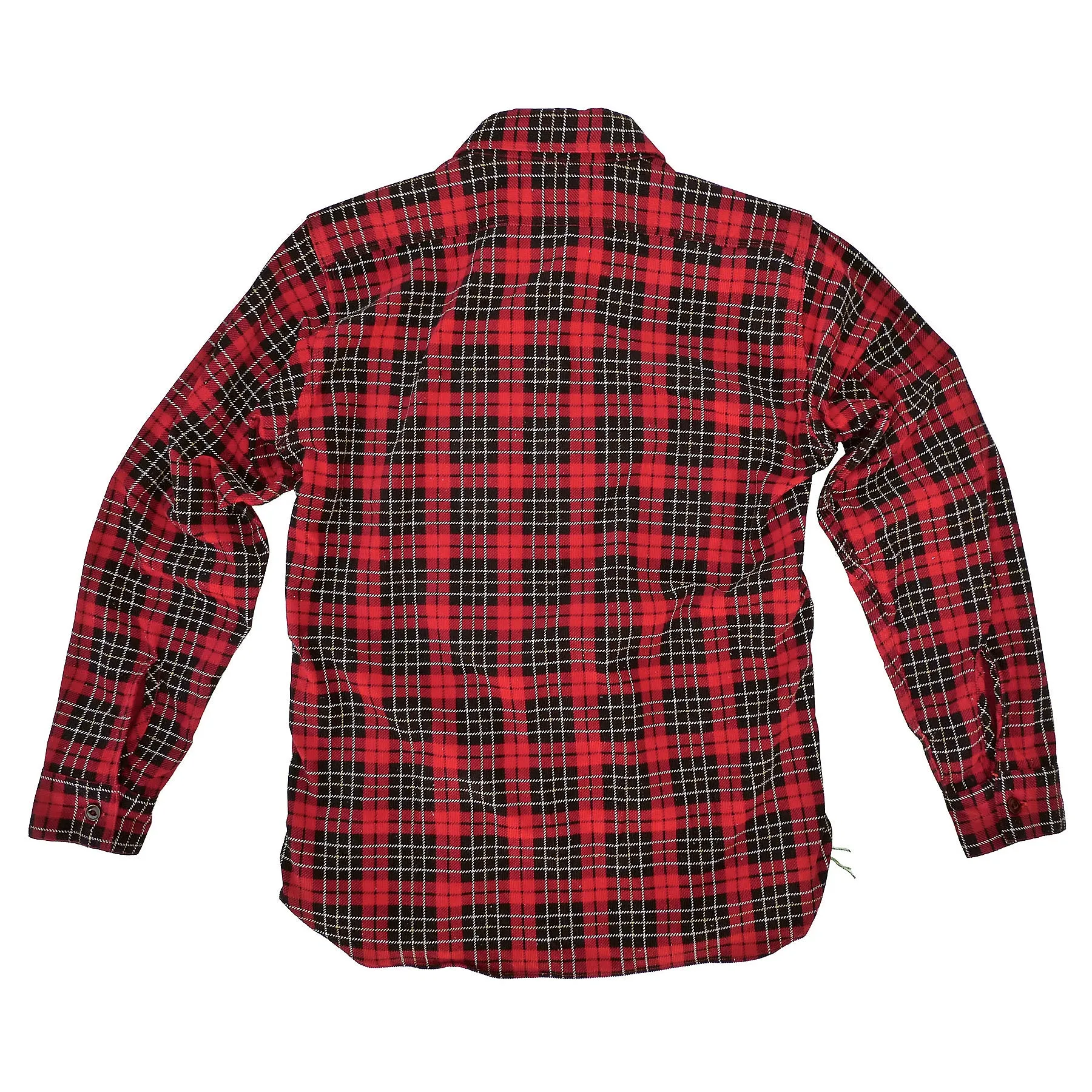 Nixon Shirt - Red Printed Plaid Corduroy Fitted Shape Statement Maker