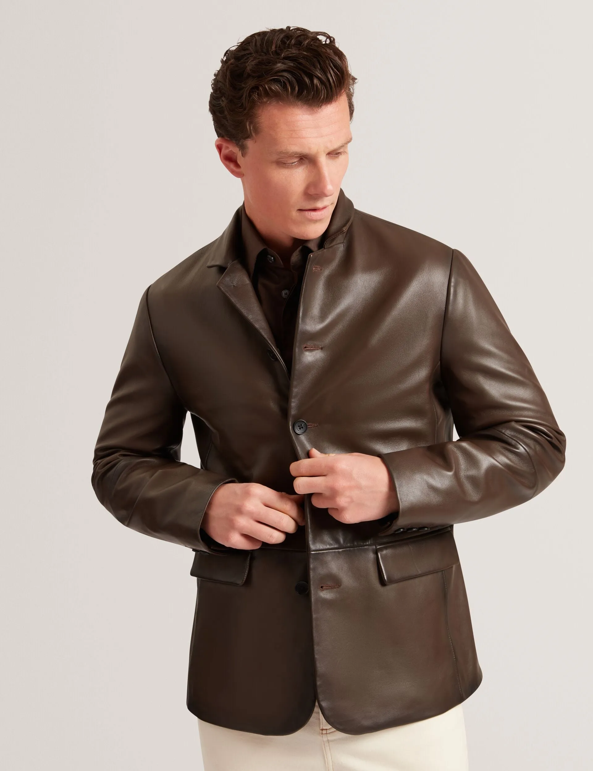 SEINEJ | DK-BROWN Reinforced Elbow Padding